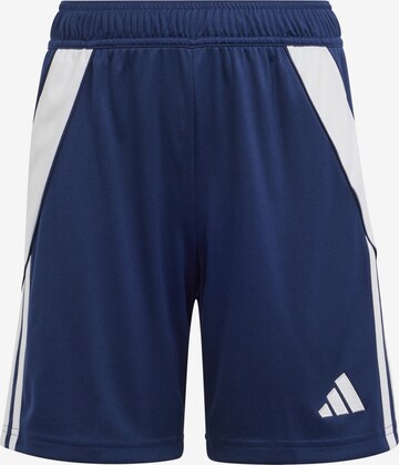 ADIDAS PERFORMANCE Workout Pants in Blue: front