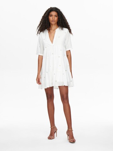 Robe-chemise ONLY en blanc