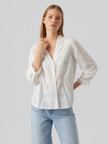 VERO MODA Bluse 'Sala' i hvid: forside