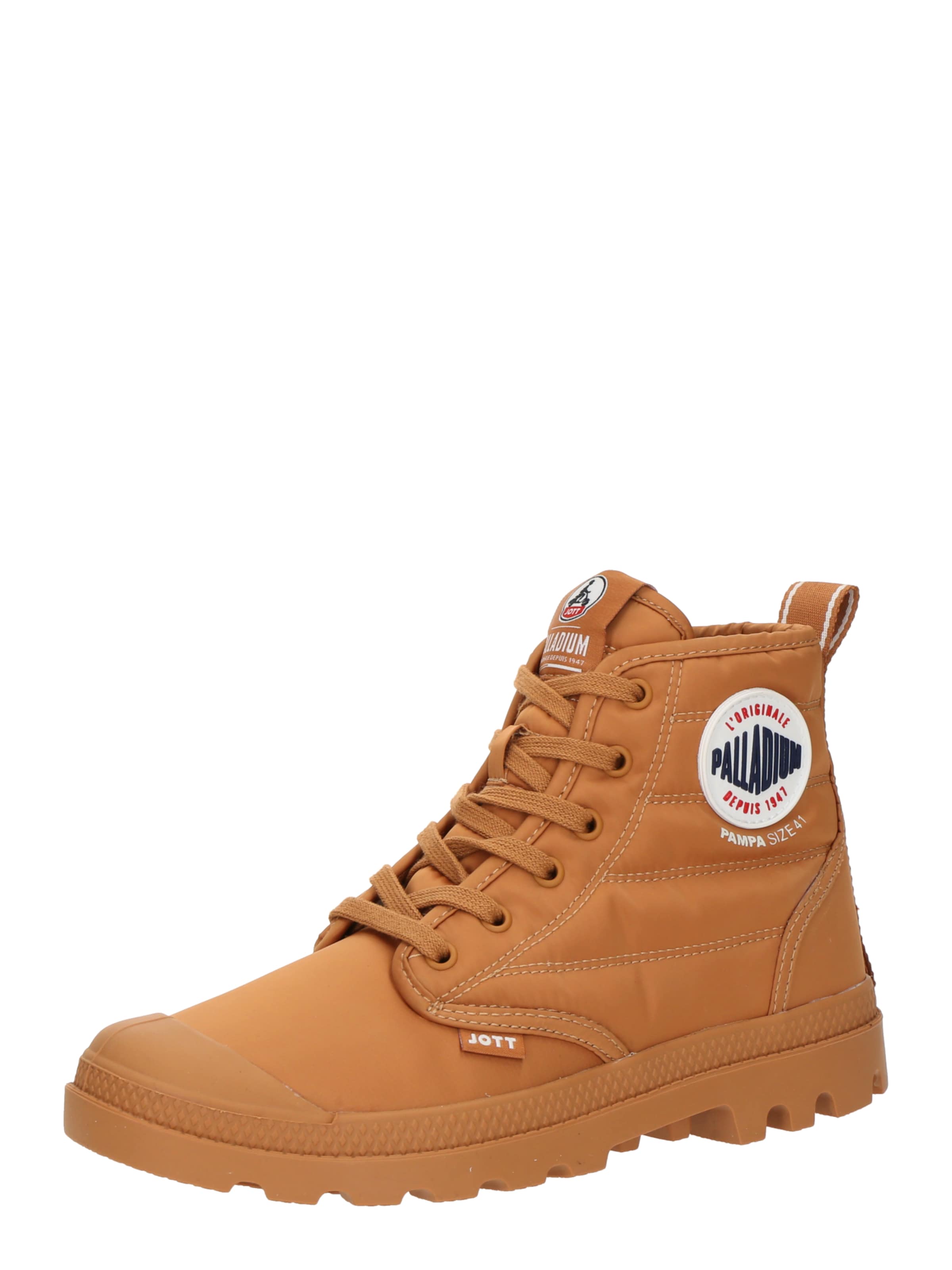 Boots stringati &#x27;PAMPA&#x27; di Palladium in marrone: frontale