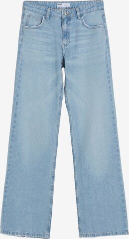 Regular Jeans de la Bershka pe albastru: față