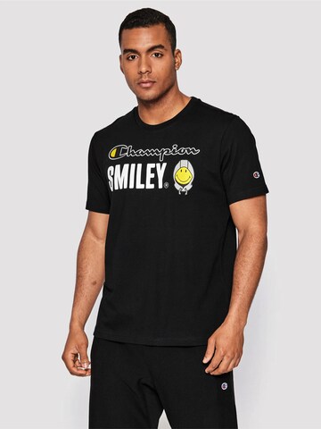 Champion T-Shirt in Schwarz: Vorderseite