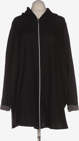 Ulla Popken Sweatshirt & Zip-Up Hoodie in 9XL in Black: front