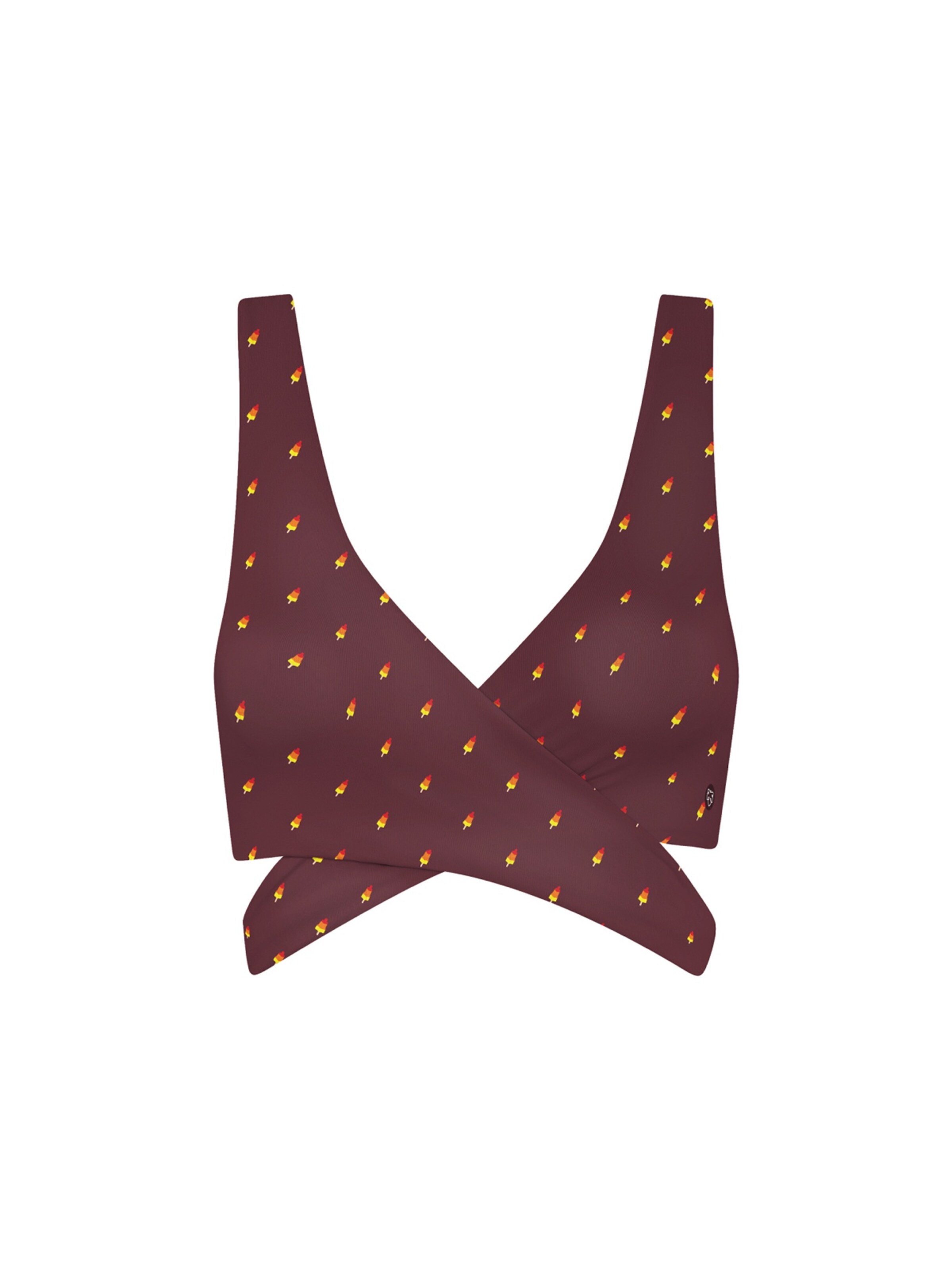 A-dam Bikinitop in bordeaux, Produktansicht