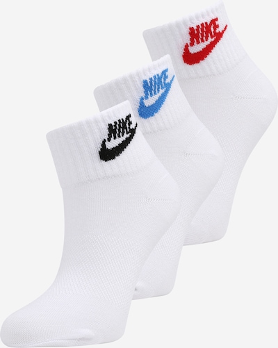 Nike Sportswear Calcetines en azul / rojo / negro / blanco, Vista del producto