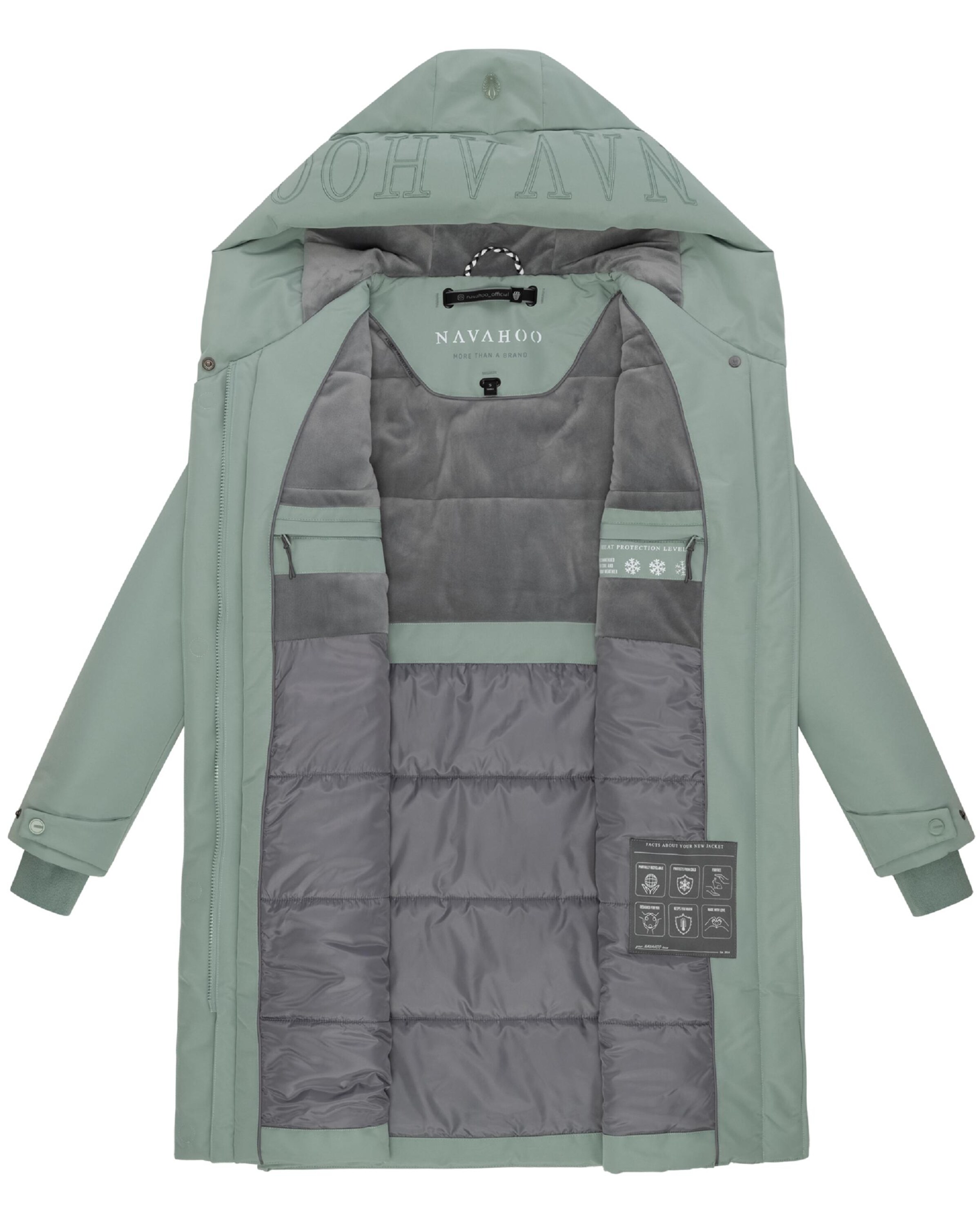 žalia NAVAHOO Žieminis paltas 'Domingaa 14'