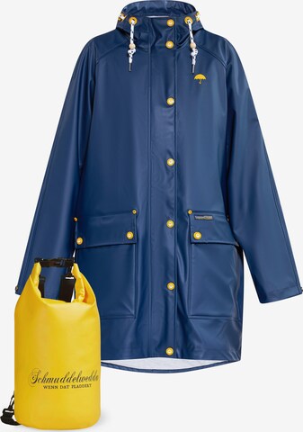 Schmuddelwedda Raincoat in Blue: front