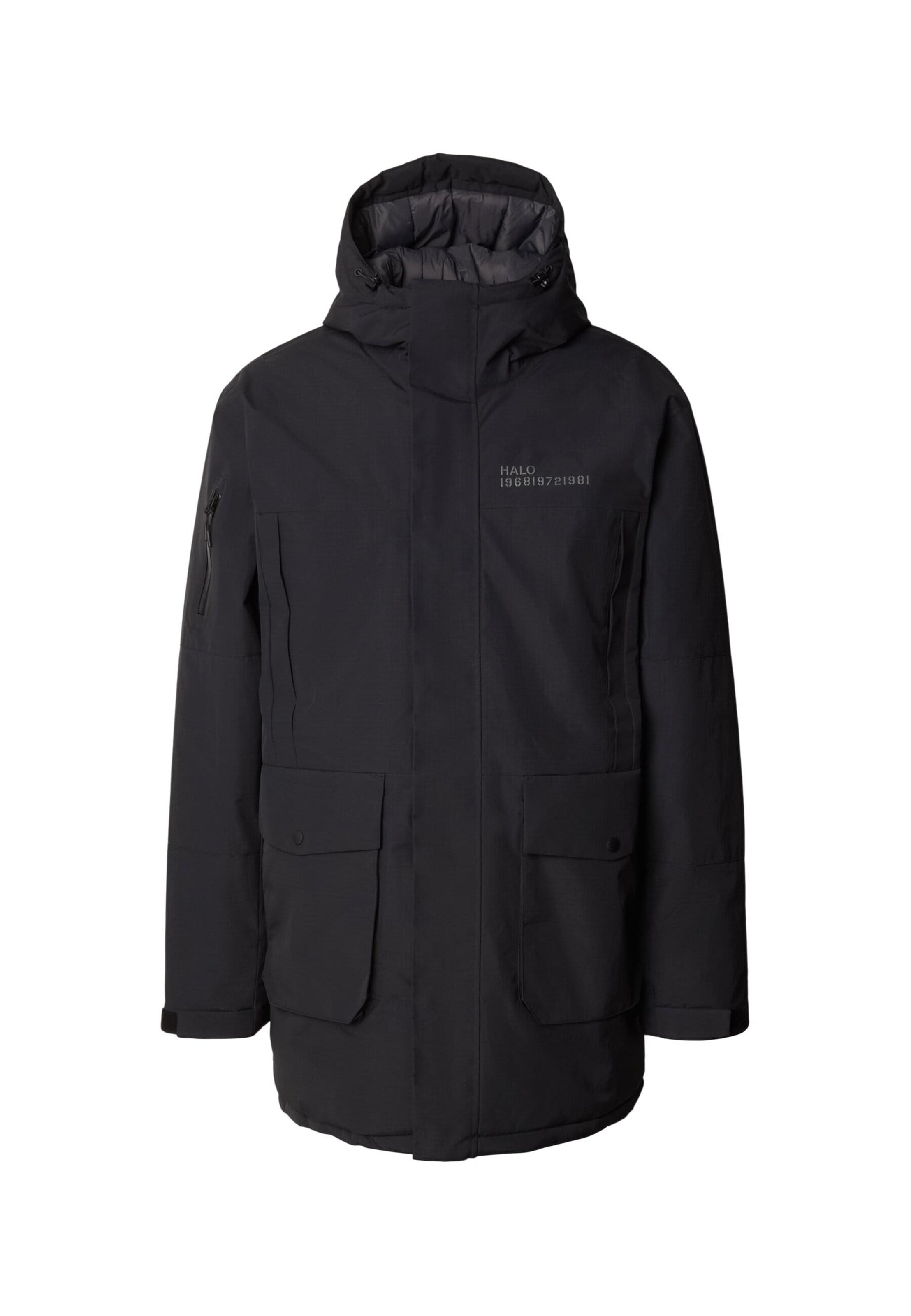 HALO Winterparka in Zwart: voorkant