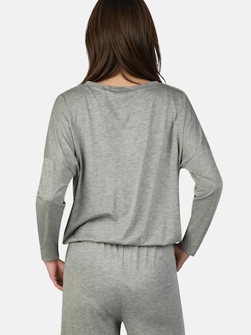 Myjama Pyjamashirt `Cami`,  für gemütliche Nächte oder entspannte Stunden zu Hause in Grau