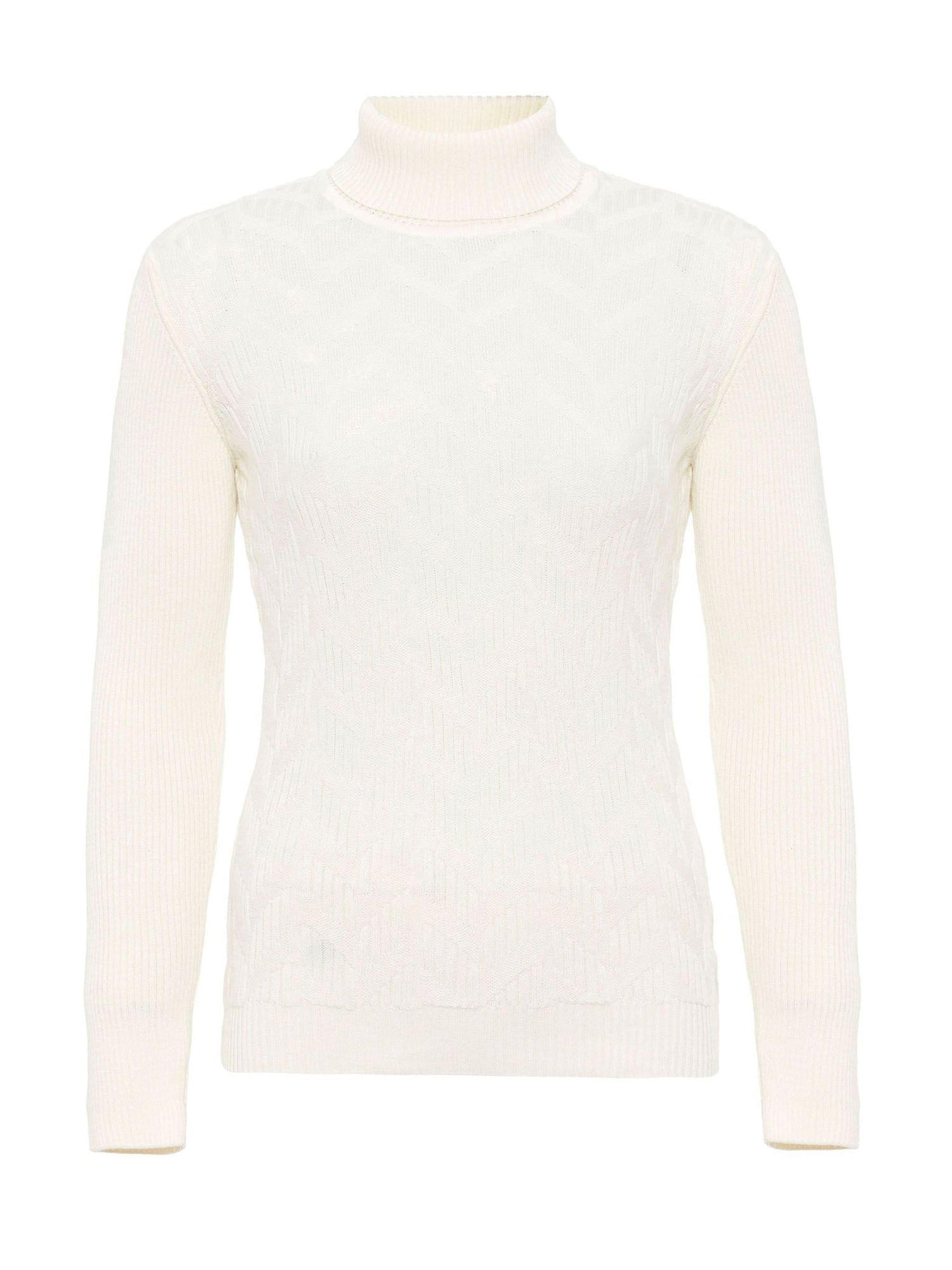 Jacey Quinn Svetr – bílá: přední strana