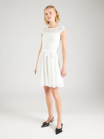 Robe de cocktail SWING en blanc : devant
