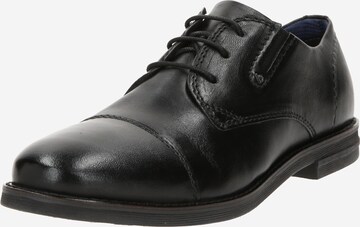 bugatti Lace-Up Shoes in Black: front