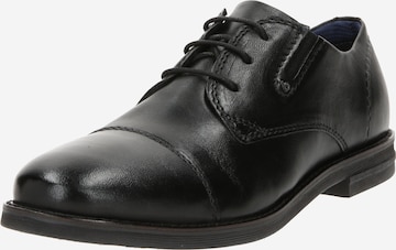 bugatti נעלי שרוכים בשחור: מלפנים