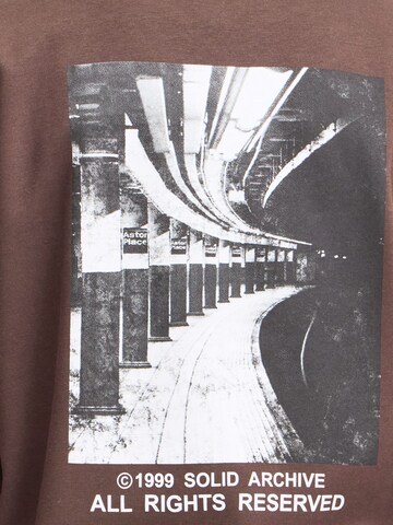 Sweat-shirt 'Hannes' !Solid en marron