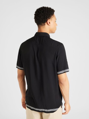 HUGO Regular fit Button Up Shirt 'Ebor' in Black