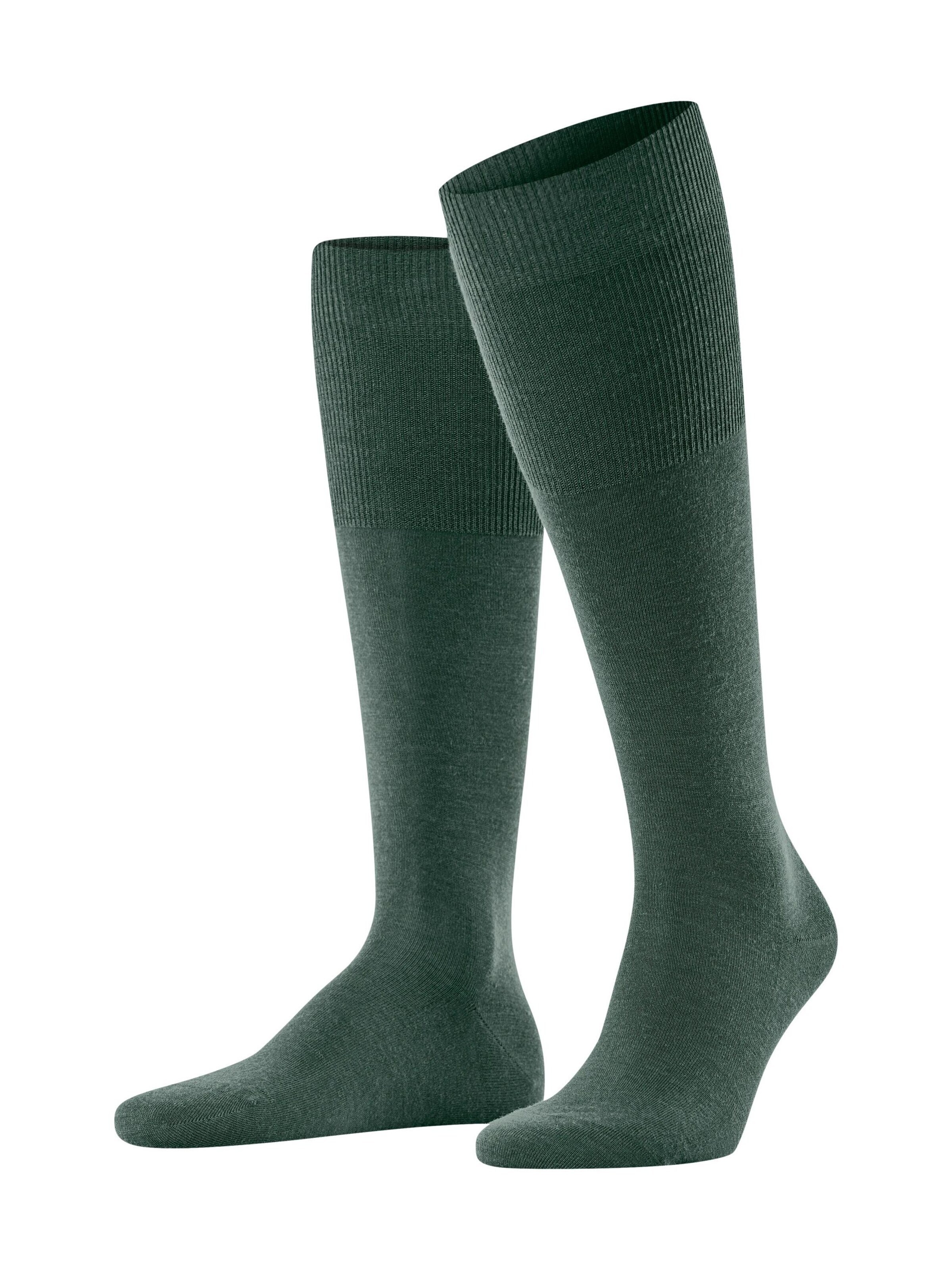 FALKE Knee High Socks 'Airport' in Green: front