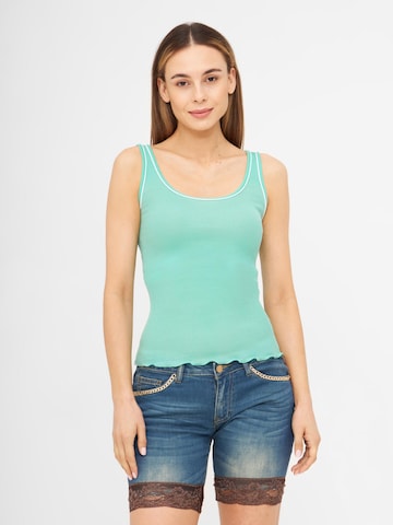 TOOche Top 'One' in Green: front