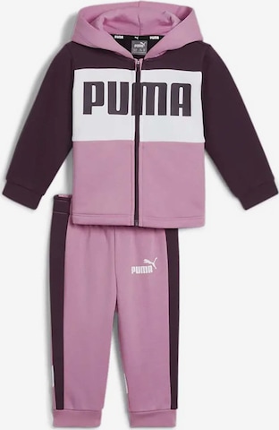 Survêtement 'Minicats Colorblock Jogger Fl' PUMA en rose : devant