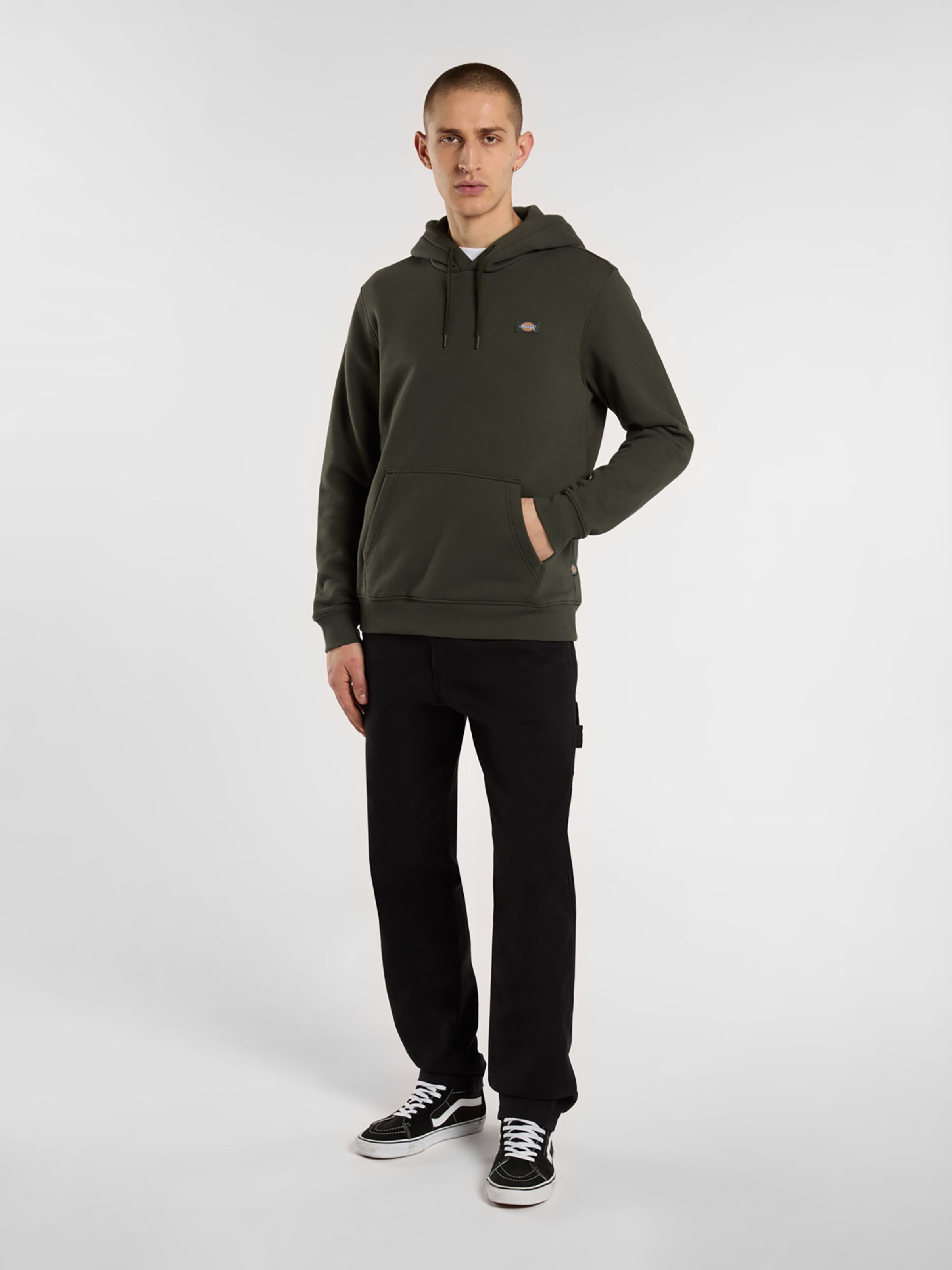 DICKIES Bluză de molton 'Oakport' pe Verde Închis | ABOUT YOU