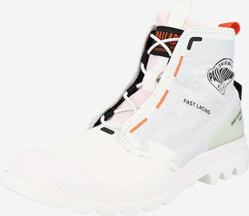 Palladium Lace-Up Boots 'PAMPA' in White: front