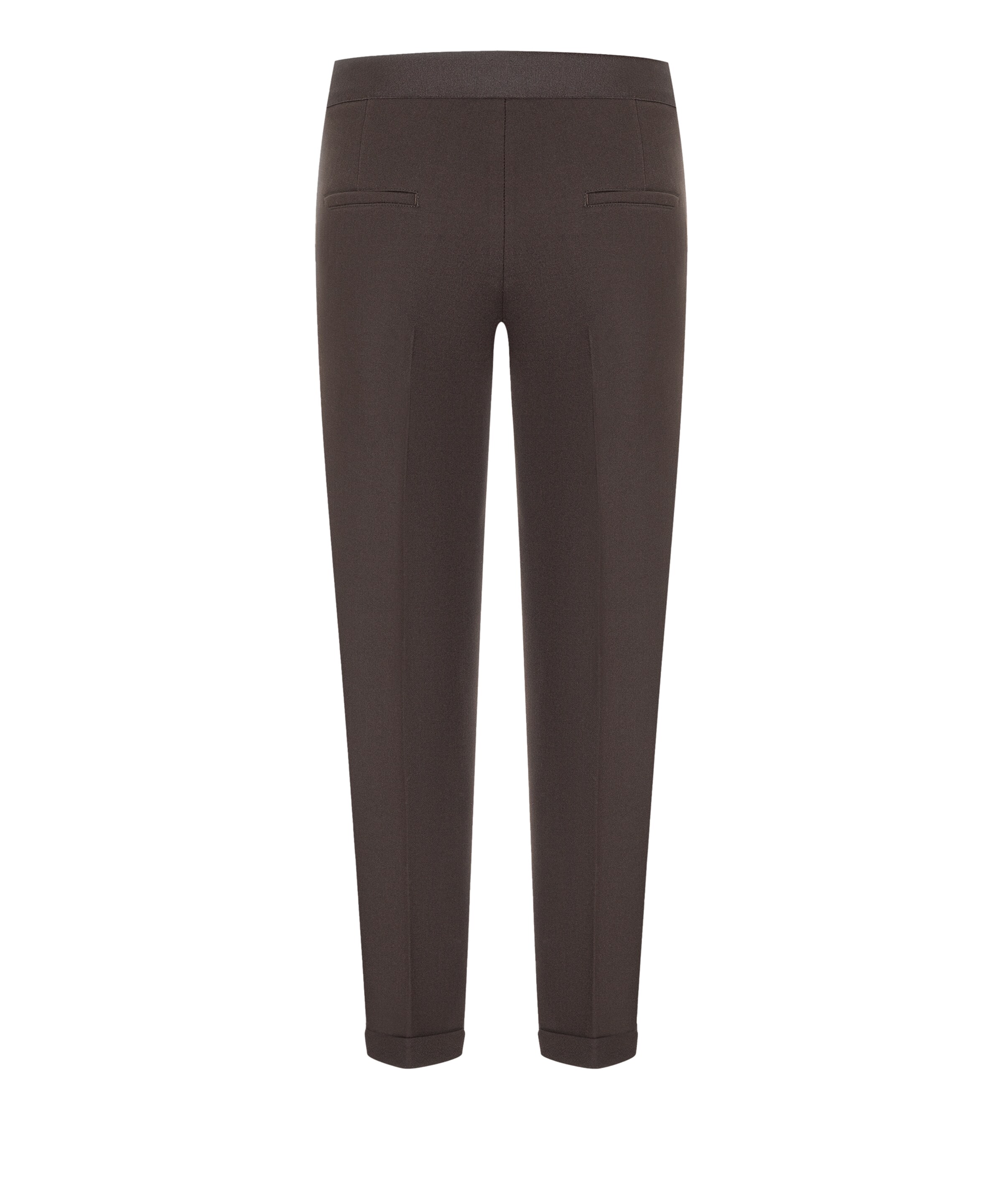 Cambio Regular Trousers with creases 'Kim' in Brown