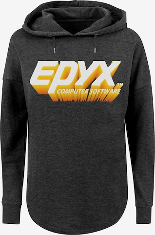 F4NT4STIC Sweatshirt 'Retro Gaming EPYX Logo 3D' in Grijs: voorkant