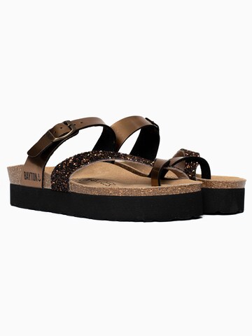 Bayton Teenslipper 'Andromac' in Bruin