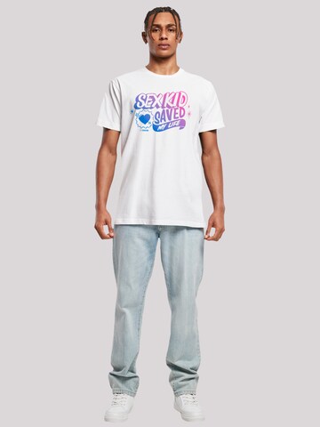 F4NT4STIC Shirt 'Sex Education Sex Kid Blend Netflix TV Series' in Wit
