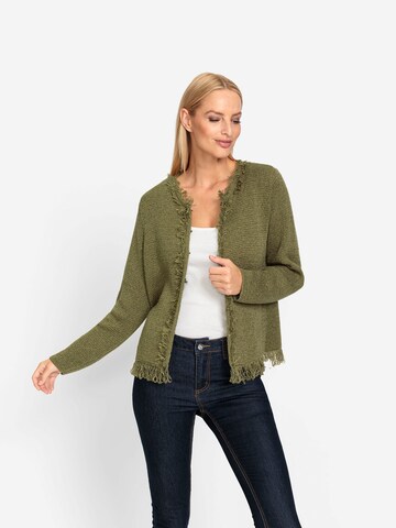 heine Knit cardigan in Green: front