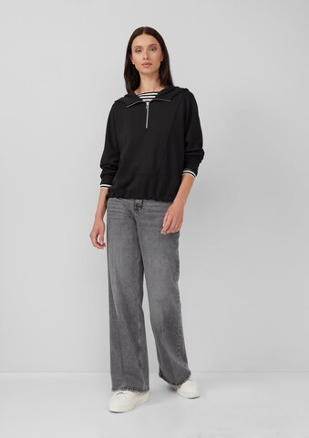 Sweat-shirt 'Scuba' s.Oliver en noir