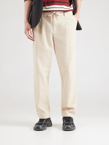 Only & Sons Tapered Pleat-Front Pants 'ONSLEE' in Grey: front
