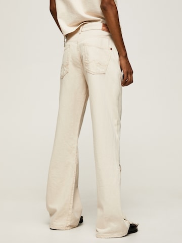 Pepe Jeans Loose fit Pants 'LACE' in Beige