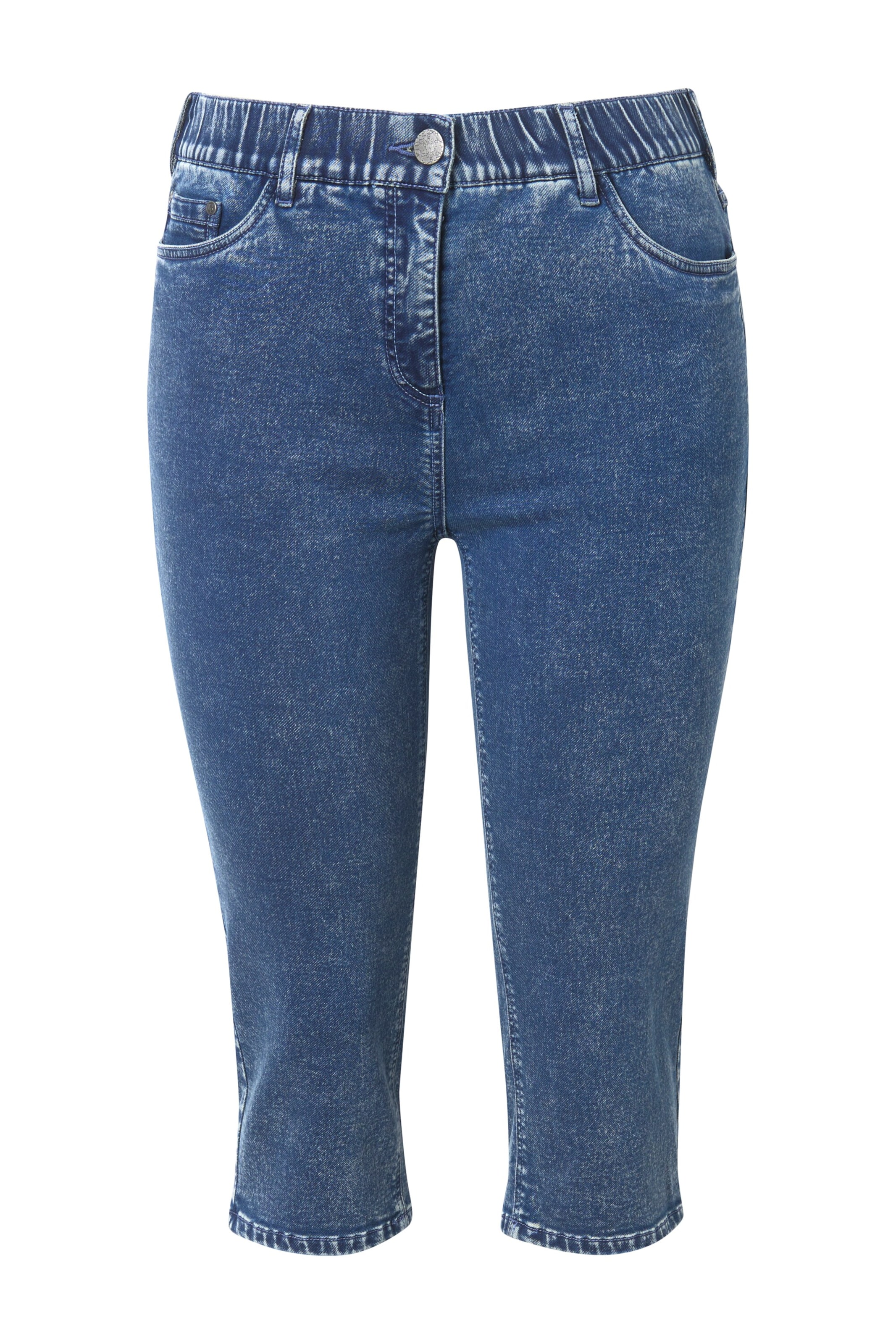 Ulla Popken Jeans in Blauw: voorkant
