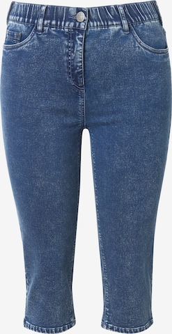 Ulla Popken Jeans in Blauw: voorkant
