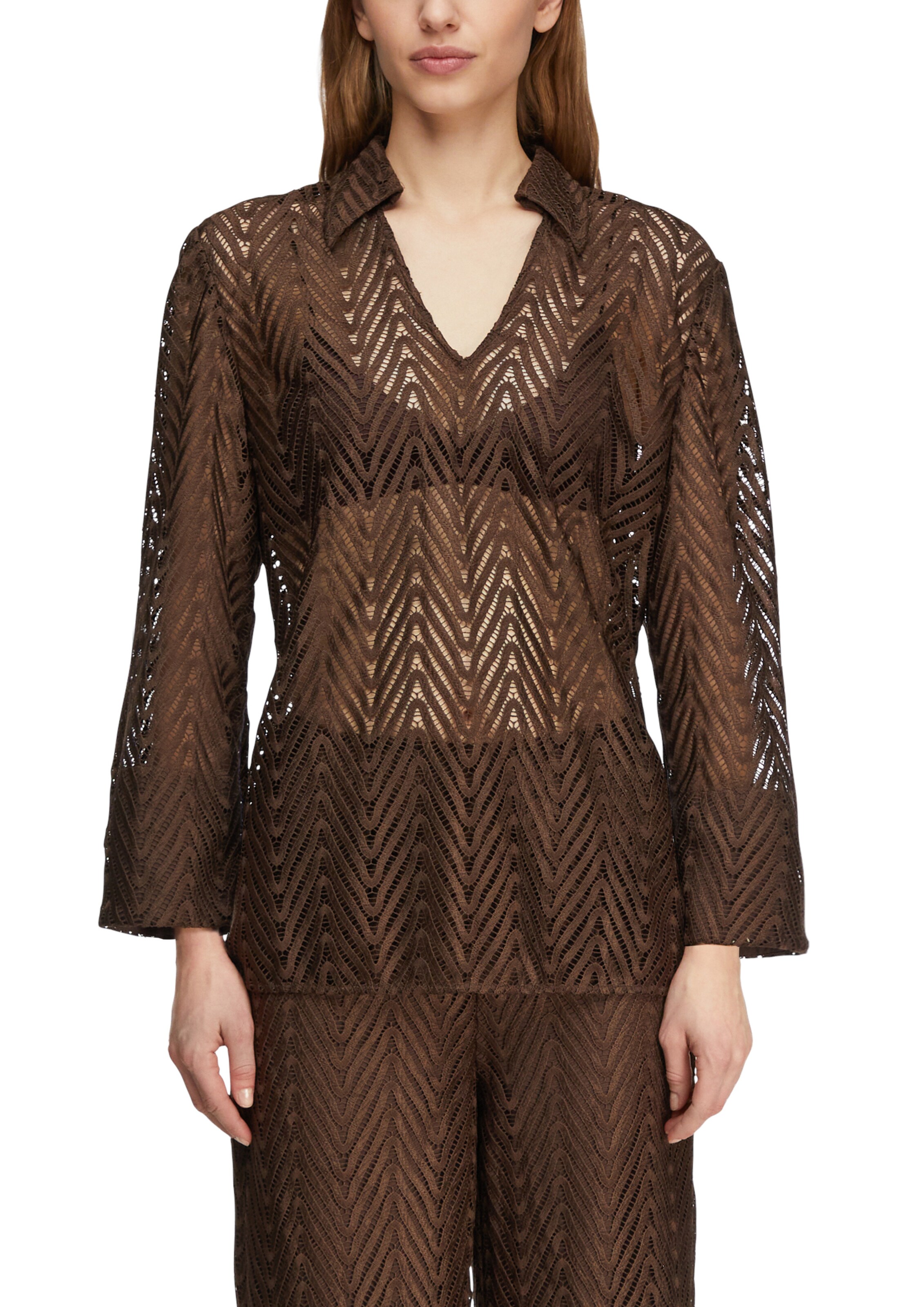 COMMA Blouse in Bruin