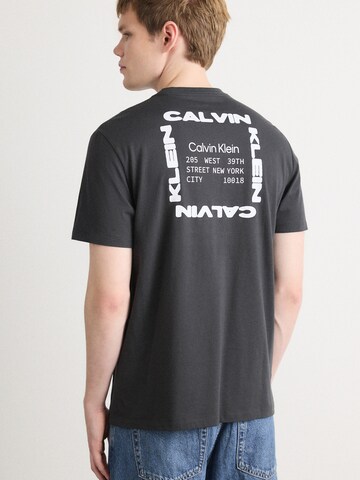 pilka Calvin Klein Jeans Marškinėliai