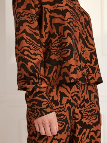 Guido Maria Kretschmer Women Blouse 'Pearl' in Brown