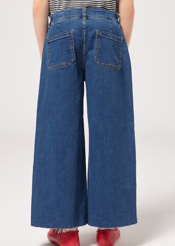 CALZEDONIA Wide Leg Jeans in Blau