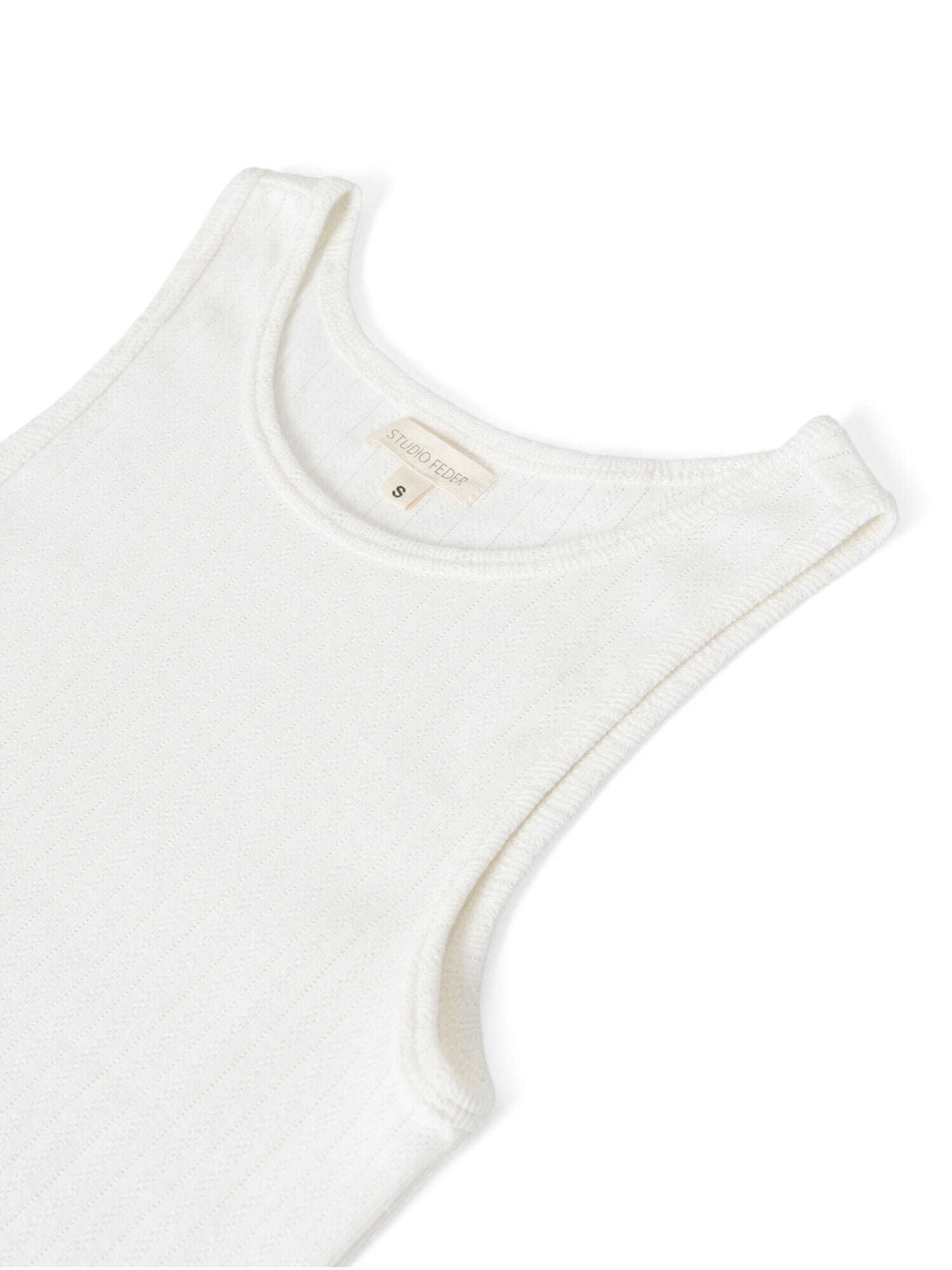 STUDIO FEDER Top in Weiß