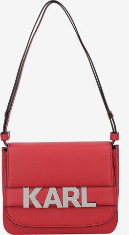 Borsa a tracolla di Karl Lagerfeld in rosso: frontale