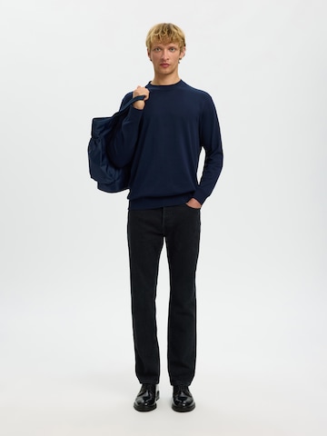 Pull-over 'SLHTORINO' SELECTED en bleu