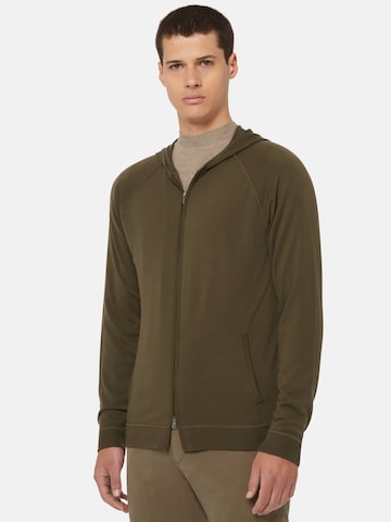 Boggi Milano Sweat jacket in Green: front