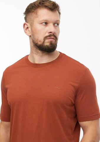 s.Oliver Men Big Sizes T-Shirt in Orange