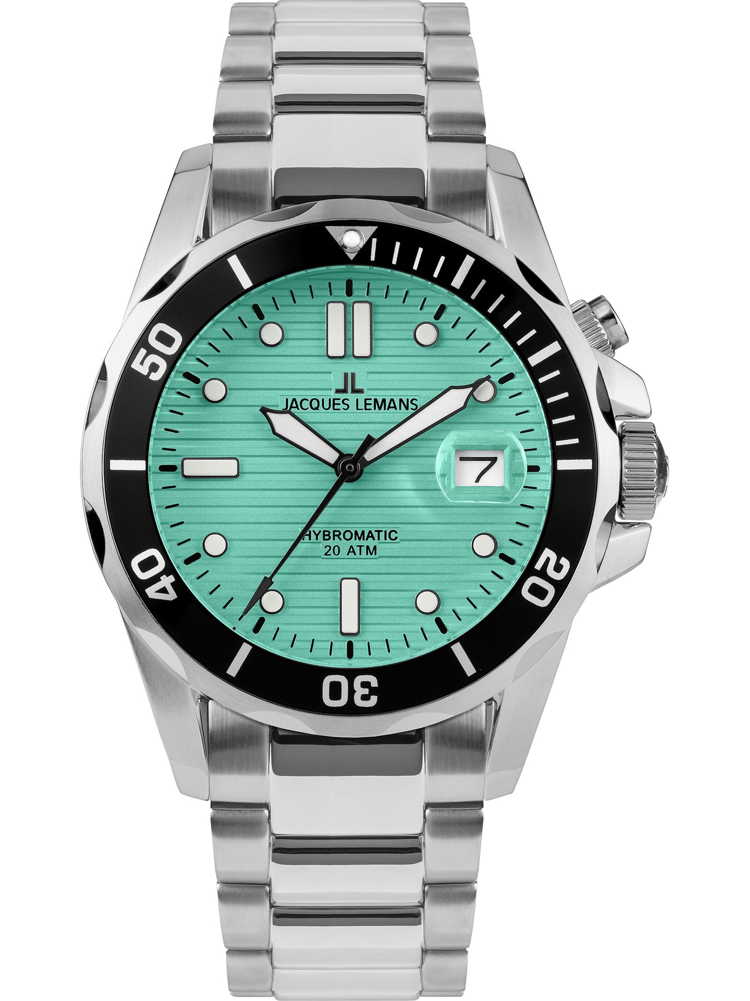 Jacques Lemans Analog Watch in Silver: front