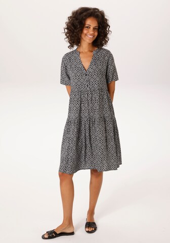 Aniston CASUAL Summer Dress in Black: front