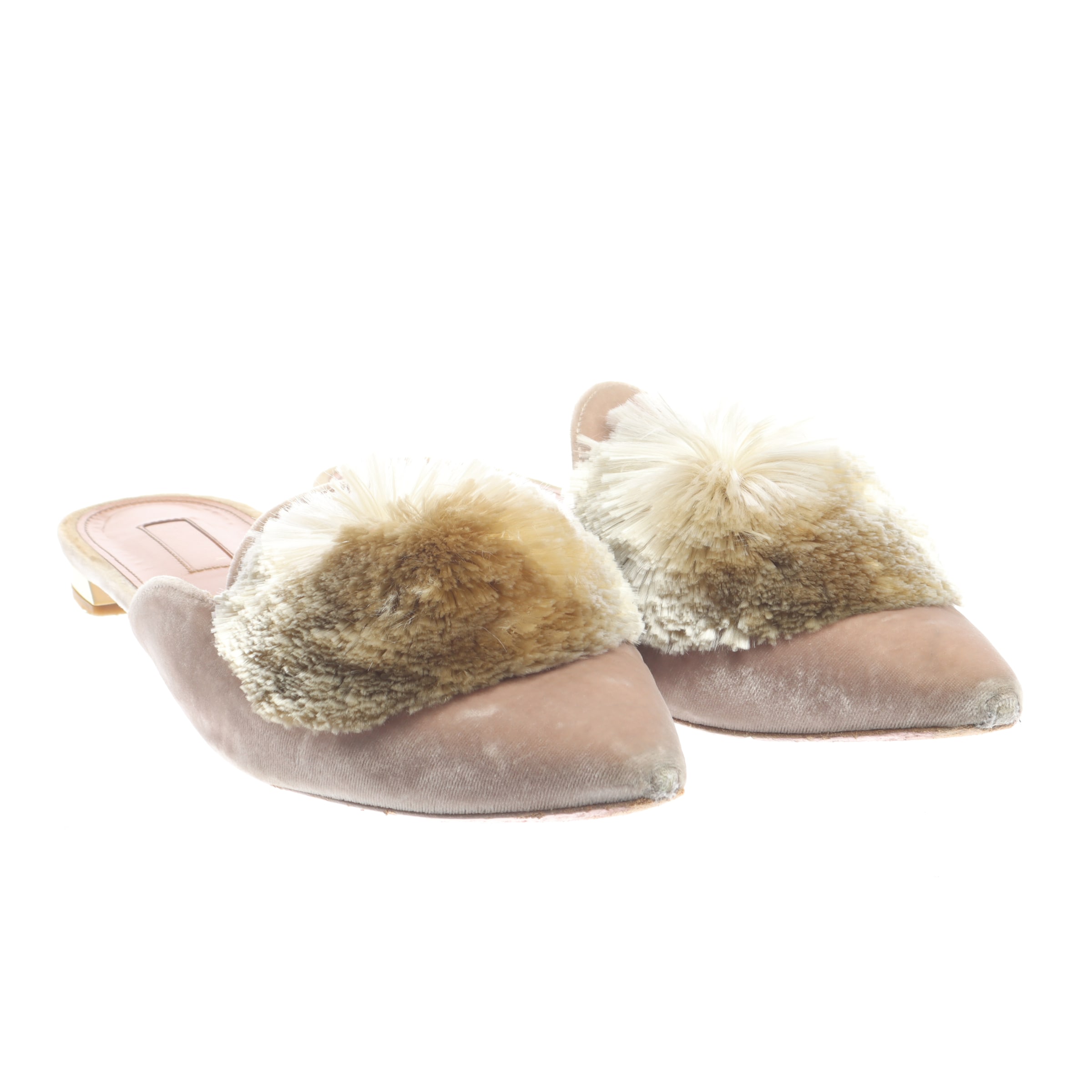 Aquazzura Flats & Loafers in 40,5 in White: front