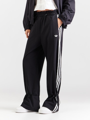 ADIDAS ORIGINALS Wide leg Παντελόνι σε μαύρο: μπροστά