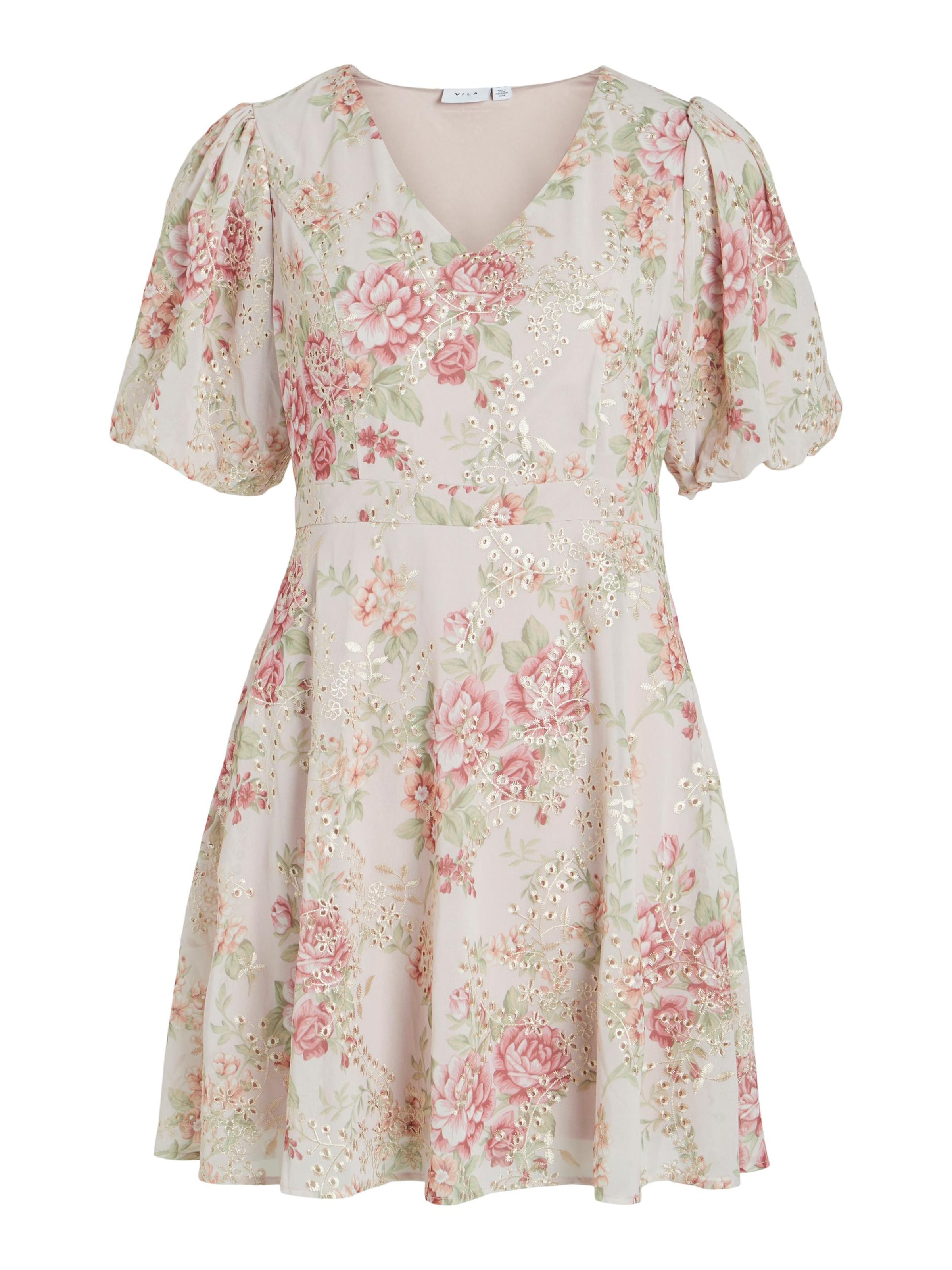 VILA Jurk 'Lemony' in Roze: voorkant