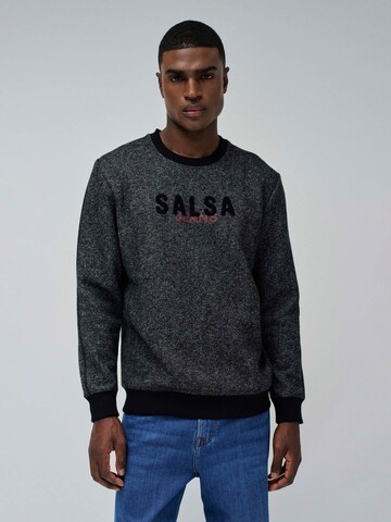 Sweat-shirt Salsa Jeans en noir : devant