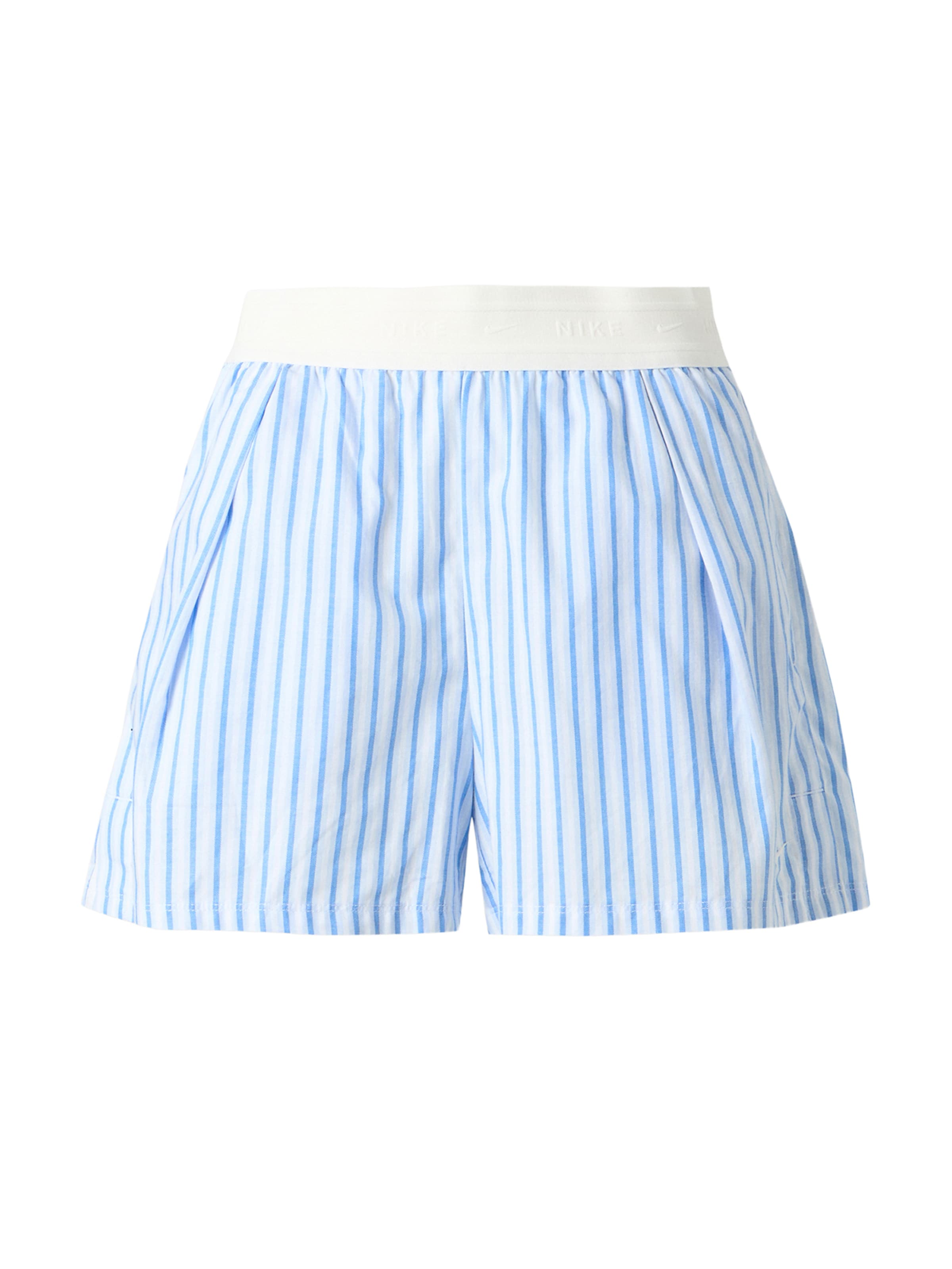 Largi Pantaloni de la Nike Sportswear pe albastru: față